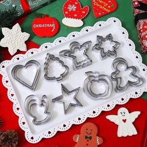 KULENAND Christmas Cookie Cutters Set 24 Pc Holiday Baking Shapes NIB